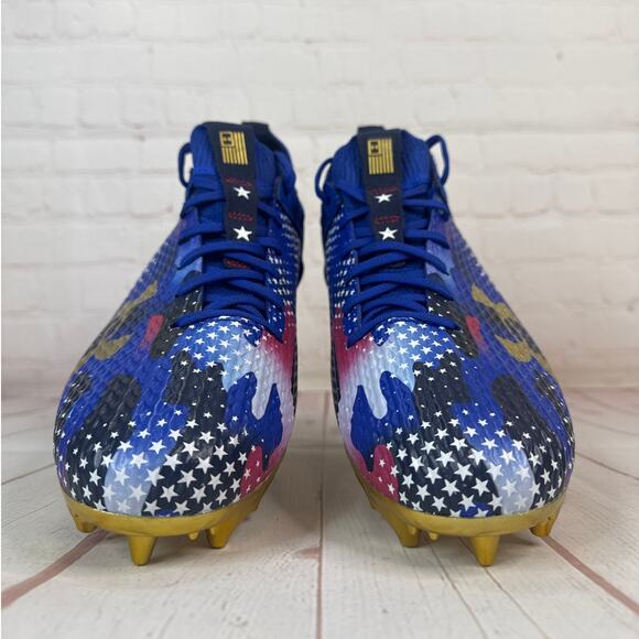 Under Armour Spotlight 4 MC USA Football Cleats Mens Size 12 (3027307-400) - Picture 5 of 10